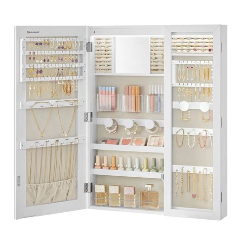 Ktaxon Wall Mounted Jewelry Cabinet Armoire Jewelry Organizer Storage