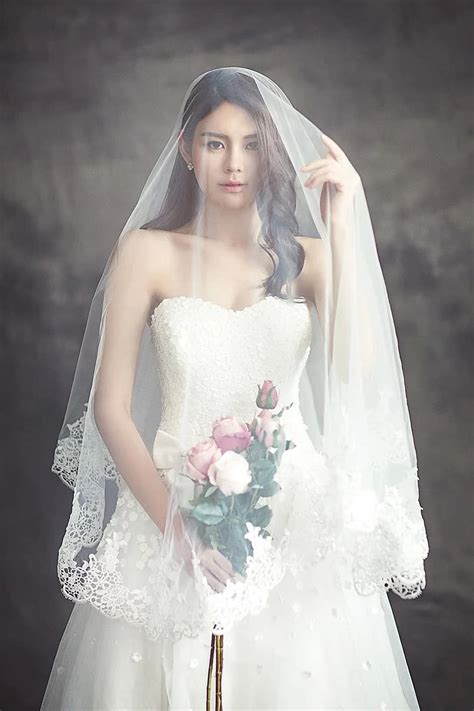 Dress Fabric Wedding Marry Wedding Dress Decoration White Romantic Pair Bride And Groom