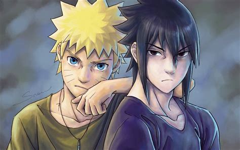 Download Wallpapers Naruto Uzumaki Characters Sasuke Uchiha Manga