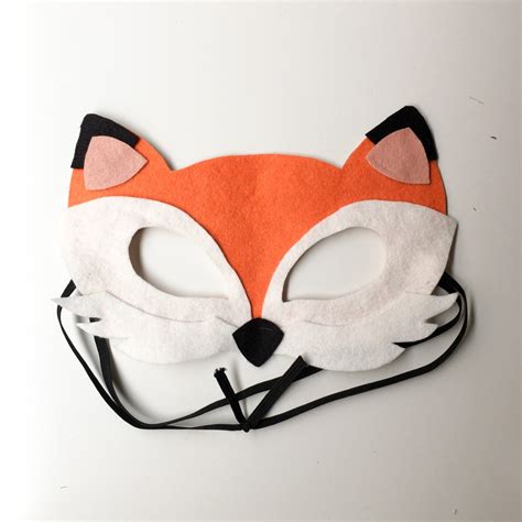 No Sew Free Felt Animal Mask Patterns Flax And Twine Felt Animal Mask