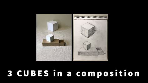 14 X 17 Drawing 3 Cubes In A Composition Youtube