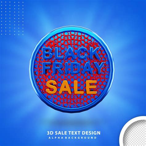 Premium Psd Black Friday Sale 3d Psd Icon