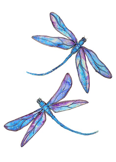 Dragonfly Dance Small Framed Watercolor In 2020 Dragonfly Tattoo