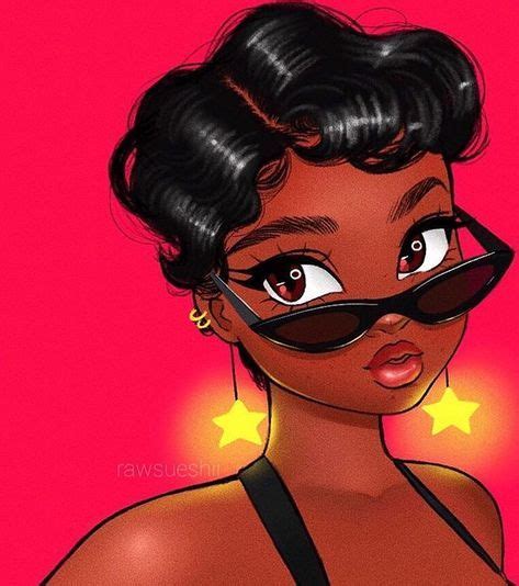 Aesthetic Black Girl Cartoon Profile Pictures Largest