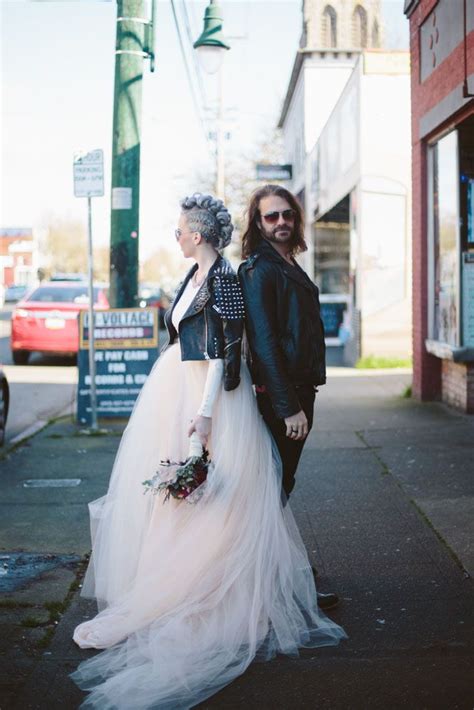 Ivory lace bridal gown wedding dress custom. Glamorous Grunge in 2020 | Punk wedding dresses, Rocker ...