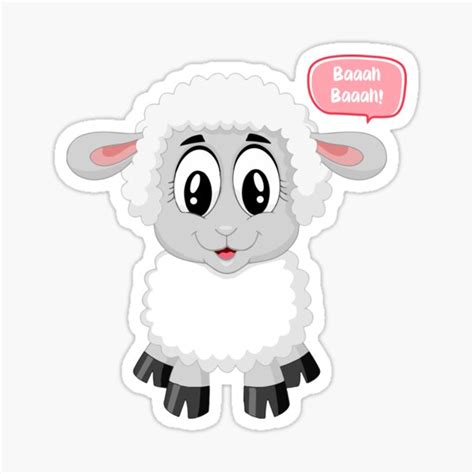 Cute Sheep Sheep Lovers Funny Sheep Sticker By Widecollection