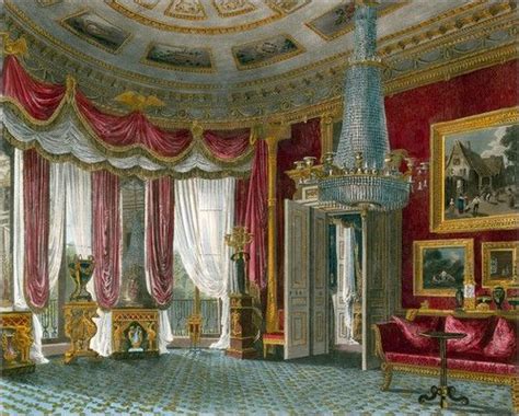 Ante room (looking north) carlton house. Charles Wild - Rose Satin Drawing Room, Carlton House ...