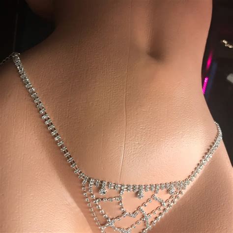 Jewelry Crystal Rhinestone Bra Panty Chain Set Lingerie Poshmark