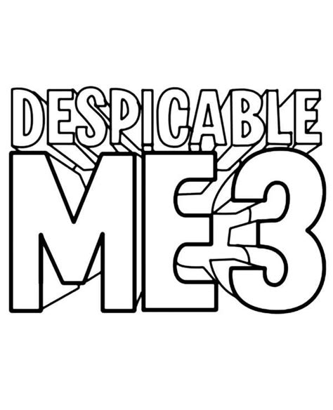 Characters From Despicable Me 3 Coloring Page Free Printable Coloring