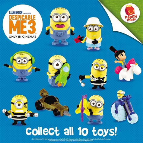 Mcdo Happy Meal Toy Minions Complete Set Centenariocat Upeu Edu Pe