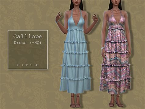 The Sims Resource Bohemian Wedding Calliope Dress
