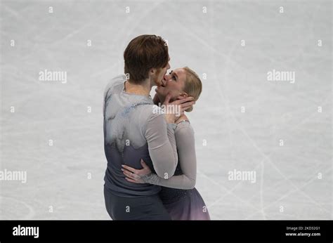 Evgenia Tarasova And Vladimir Morozov From Russia At Figure Skating Beijing 2022 Winter Olympic