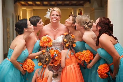 Wedding Color Inspiration Turquoise And Orange Lots Of