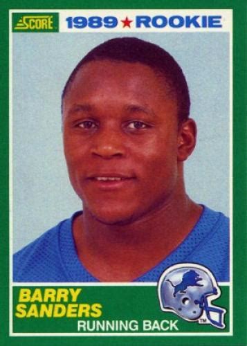 Check spelling or type a new query. Barry Sanders Unsigned 1989 Score Rookie Card