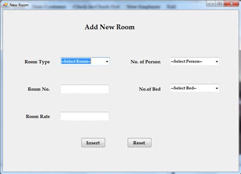 Hotel Management Project In Vb Net With Documentation