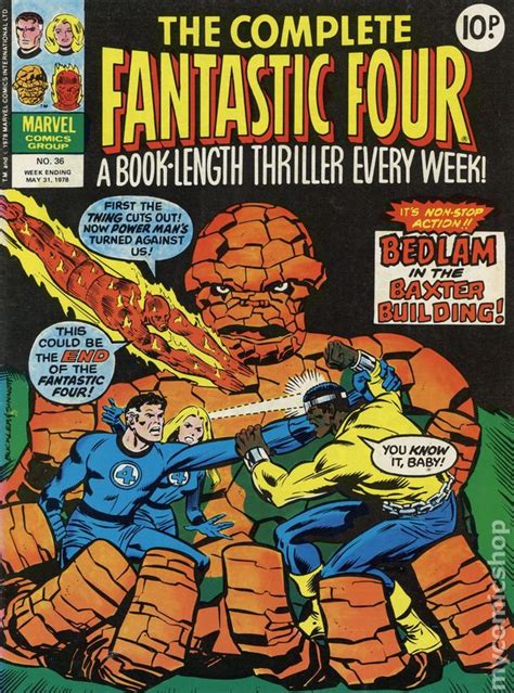 Complete Fantastic Four Uk 1977 1978 Marvel Uk Comic Books