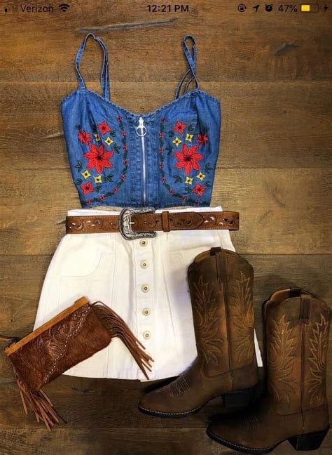 Cowboy Boot Outfits Cowgirl Style Outfits Country Style Outfits