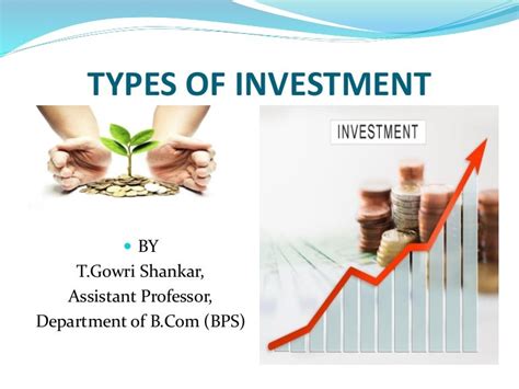 Types Of Investment