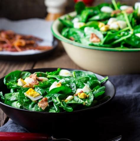 Spinach Salad With Bacon And Eggs