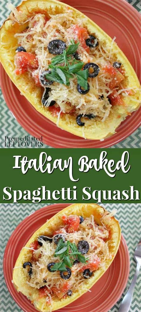 This Easy Italian Baked Spaghetti Squash Recipe Is A Great Substitute