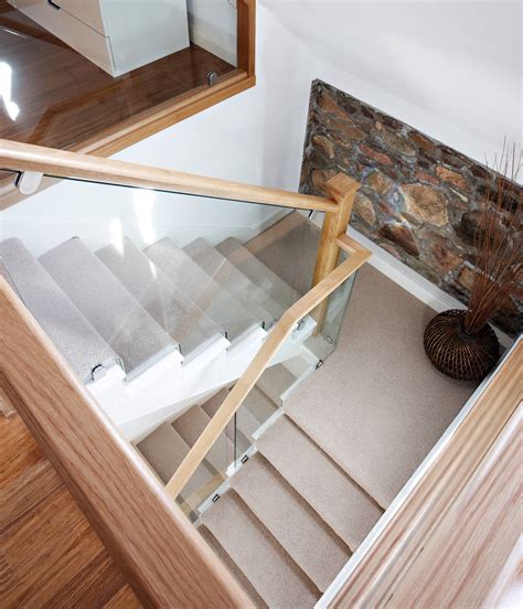 Oak Glass Staircase Bespoke Staircases Neville Johnson