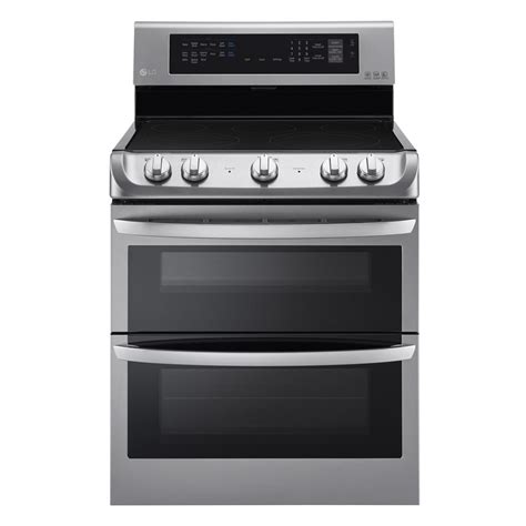 LG 7 2 Cu Ft Electric Double Oven Range With EasyClean In Stainless