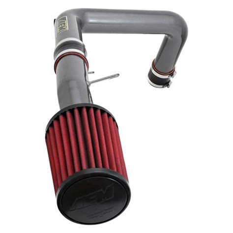 AEM Intakes C Aluminum Gunmetal Gray Cold Air Intake System With Red Filter