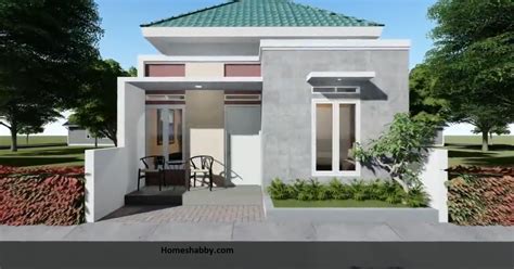 Pada lantai 2 rumah ini tidak dibuat full bangunan, melainkan hanya terdapat 1 kamar dan kamar mandi. Desain dan Denah Rumah Pedesaan dengan Ukuran 6 x 10 M ...