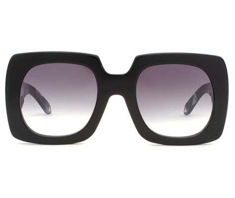 Alexis Amor Dee Dee Sunglasses In Gloss Piano Black Marble
