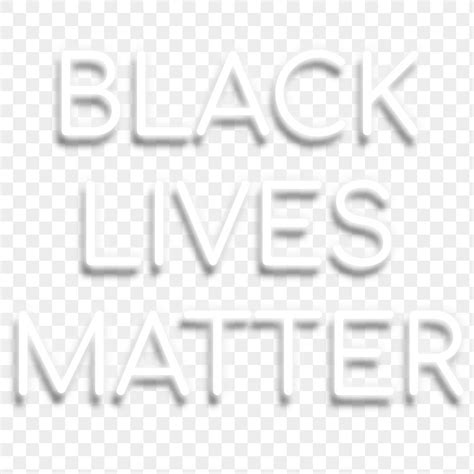 Neon White Black Lives Matter Free Png Sticker Rawpixel