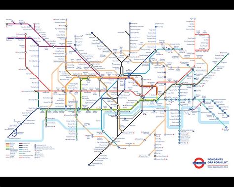 London Underground Tube Map As Anagrams A4 A3 A2 A1 A0 Poster
