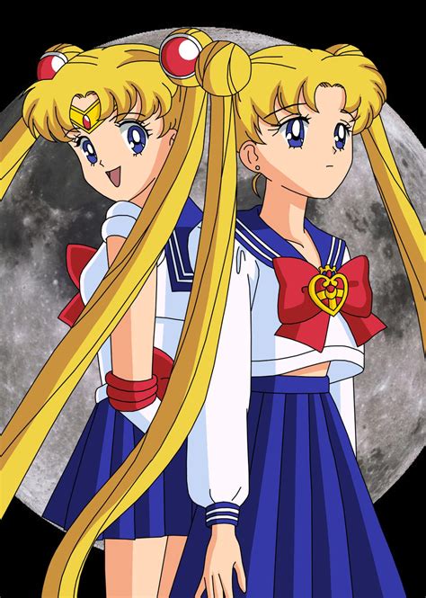 Sailor Moon And Usagi By Brokensilhouette77 On Deviantart