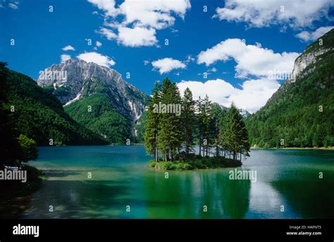 Lake Predil Or Lago Di Predil Italy Europe Stock Photo Alamy