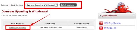 However you will not be charged any additional. CIMB Overseas Withdrawal Card Activation | Rider Chris
