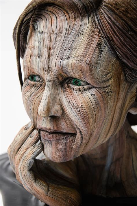 Hyperrealistic Sculptures Make Clay Look Like Wooden Humans Wood