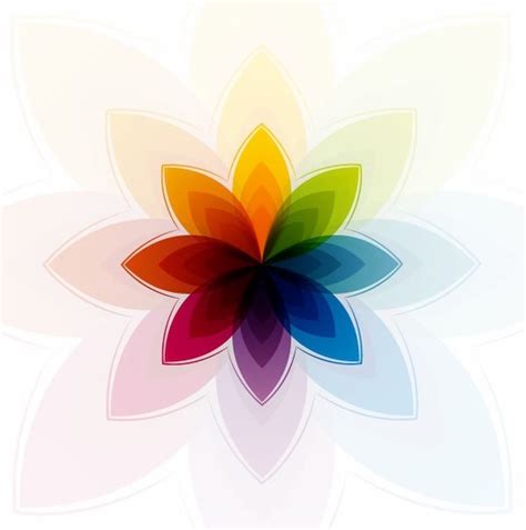 Colorful Abstract Flower Vector Graphic Free Vector In Encapsulated