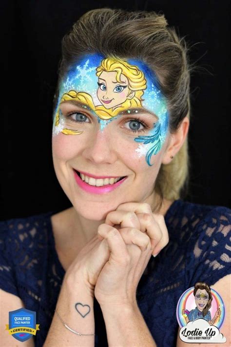 Stunning Elsa Face Paint Tutorial Step By Step Guide In 2020 Elsa