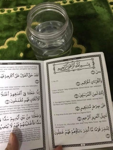 Harga tak sampai rm5 rasanya, satu. Air Bacaan Yasin Bukan Saja Penawar, Buat 'Pagar Rumah ...
