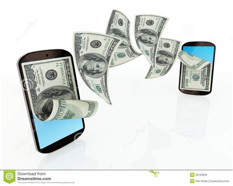 There are also apps for smart phones where you can sell old movies, cd's or electronic. Mobile Money Transfer Royalty Free Stock Images - Image: 33163839