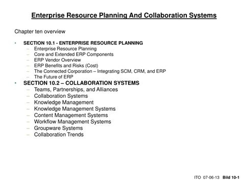 Ppt Enterprise Resource Planning And Collaboration Systems Powerpoint