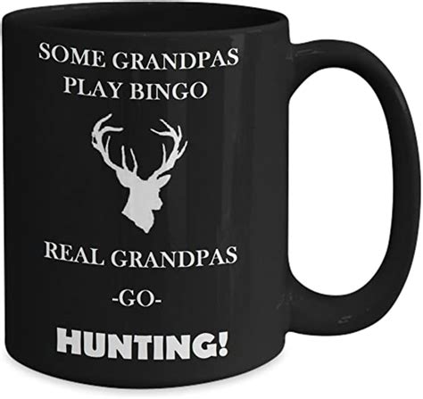 hunting grandpa coffee mug large 15 oz best novelty ceramic funny deer coffee cup