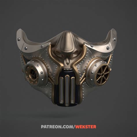 3d Printable Steampunk Mask By Wekster
