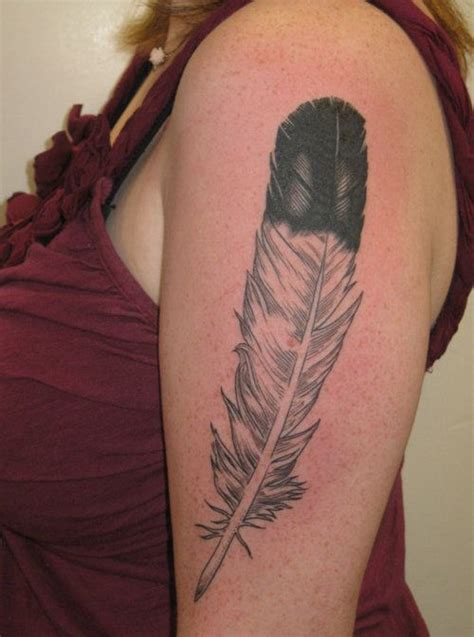 Pin By Nebula Aquarii On Ink Eagle Feather Tattoos Feather Tattoos