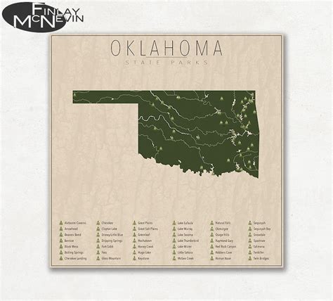 Map Of Oklahoma State Parks