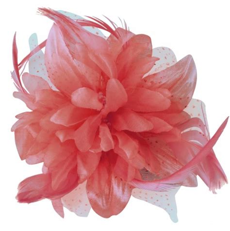 Wedding Hats 4u Aurora Collection Flower Comb Fascinator In Dusky Pink
