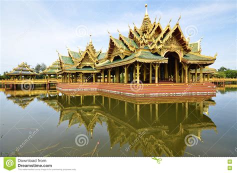 Pavilion Of The Enlightened In Ancient City In Bangkok Stock Image