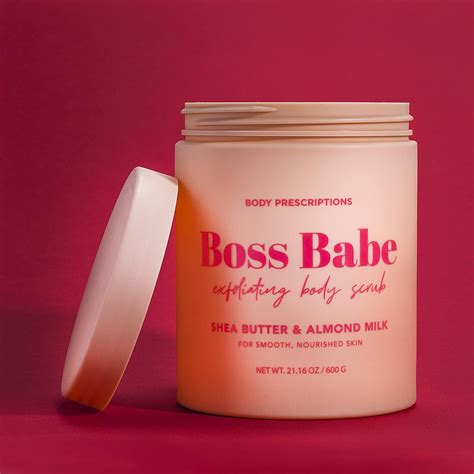 Buy Body Prescriptions Pink “boss Babe” Body Scrub Exfoliating Body Wash For Nourished And