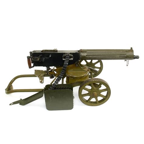 Original Russian Maxim M1910 Fluted Display Machine Gun Sokolov Mount