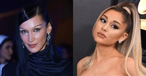 bella hadid supports ariana grande s powerful message shutting down body shamers “this is so