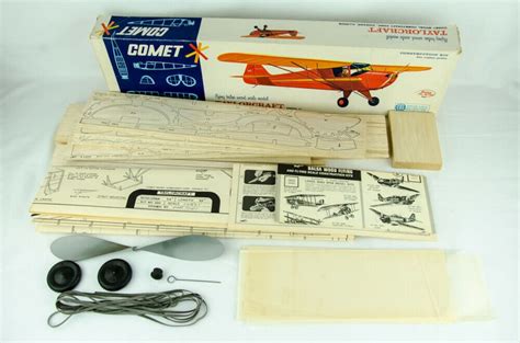 Vintage Model Airplane Kit Lot Comet Build N Fly Taylorcraft Etsy